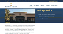 Desktop Screenshot of heritagehealth.us